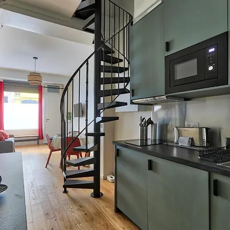 Le Velours - T2 Duplex Calme - Quartier Montmartre Lamarck Apartmán *